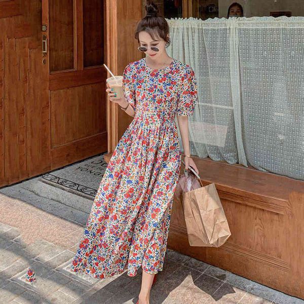 casual dresses summer female 2021 retro gorgeous floral round neck puff sleeve high waist korean loose big swing super long xt1 li, Black;gray
casual dresses summer female 2021 retro gorgeous floral round neck puff sleeve high waist korean loose big swing super long xt1 li, Black;gray