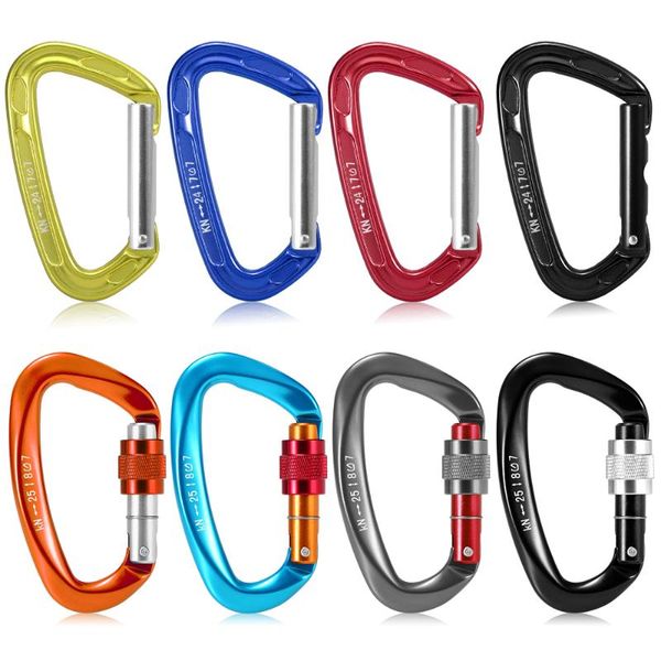 non-locking straight gate carabiner 25kn twist heavy duty d shape buckle pack rappelling hammock locking cords, slings and webbing
non-locking straight gate carabiner 25kn twist heavy duty d shape buckle pack rappelling hammock locking cords, slings and webbing
