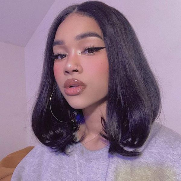 lx brand middle part bob wig straight lace front wigs heat resistant fiber glueless synthetic lace wig natural hairlinefactory direct, Black
lx brand middle part bob wig straight lace front wigs heat resistant fiber glueless synthetic lace wig natural hairlinefactory direct, Black