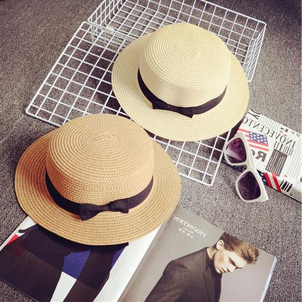 parent-child wholesale sun flat straw hat boater girls bow summer hats for women kid beach panama wide brim, Blue;gray
parent-child wholesale sun flat straw hat boater girls bow summer hats for women kid beach panama wide brim, Blue;gray