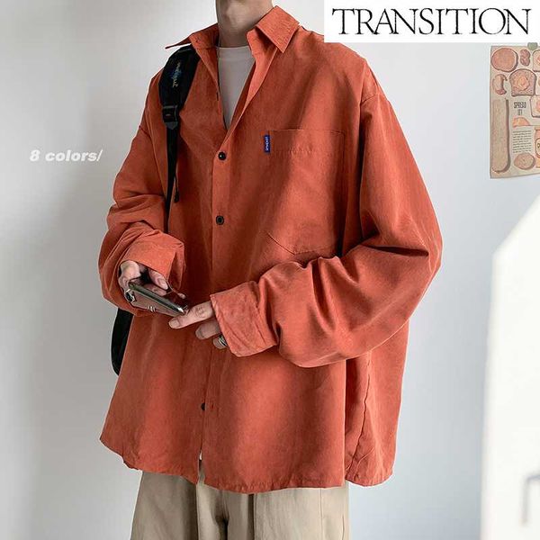men's casual shirts fall product style running volume solid color single-breasted shirt, White;black
men's casual shirts fall product style running volume solid color single-breasted shirt, White;black