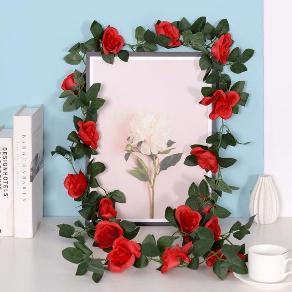 decorative flowers & wreaths silk artificial roses cherry blossoms vine string with green leaves for home wedding garden decor hanging garla
decorative flowers & wreaths silk artificial roses cherry blossoms vine string with green leaves for home wedding garden decor hanging garla
