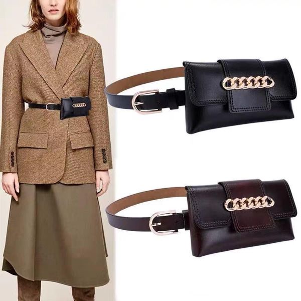 belts women's belt detachable waist bag leather decorative casual designer women solid, Black;brown 
belts women's belt detachable waist bag leather decorative casual designer women solid, Black;brown
