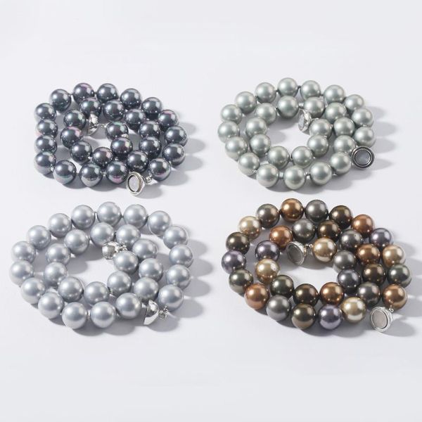 chains fashion imitation pearl necklace big round shell wedding handmade for women charm elegant jewelry, Silver
chains fashion imitation pearl necklace big round shell wedding handmade for women charm elegant jewelry, Silver