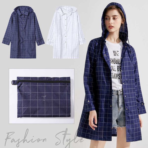 women's raincoats tiohou fashion lattice korea japan little fresh 8613 blue white 8614, Black
women's raincoats tiohou fashion lattice korea japan little fresh 8613 blue white 8614, Black