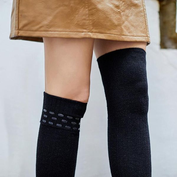 sports socks winter long keep thermal stockings over knee solid color tight thigh high stocking woman streetswear above, Black
sports socks winter long keep thermal stockings over knee solid color tight thigh high stocking woman streetswear above, Black