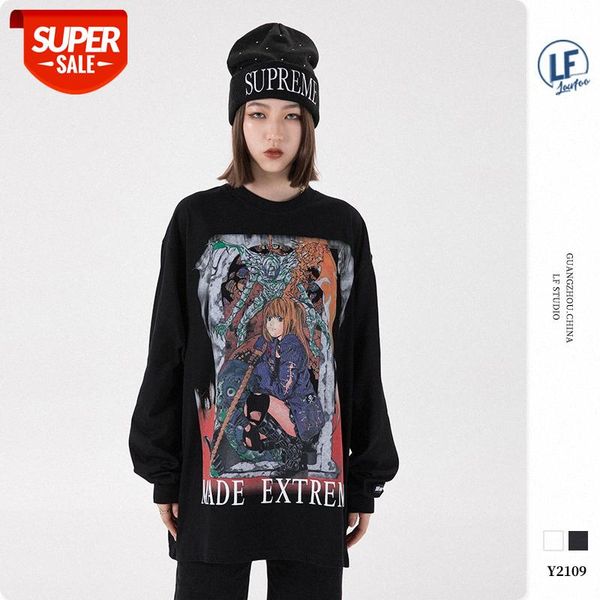 lawfoo country men's clothing anime theme printing long-sleeved t-shirt tee #oa50, White;black
lawfoo country men's clothing anime theme printing long-sleeved t-shirt tee #oa50, White;black