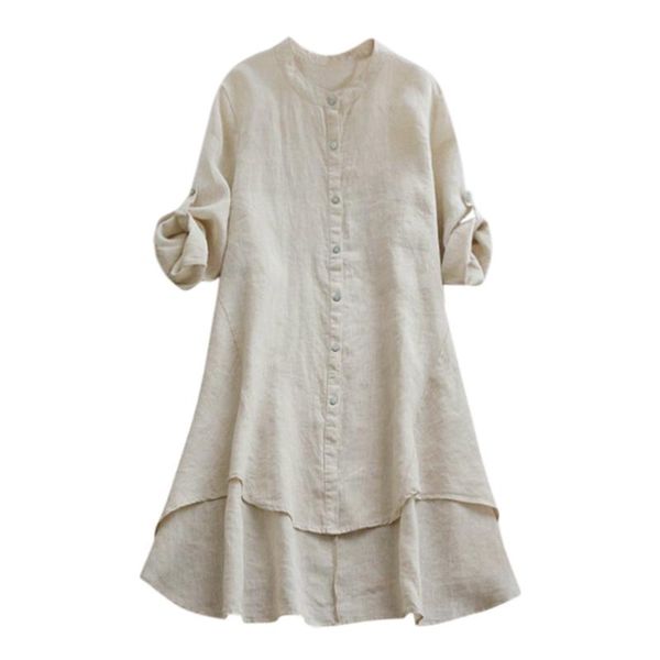 spring design women casual loose linen soild button long sleeve shirt blouse gift for women's blouses & shirts, White
spring design women casual loose linen soild button long sleeve shirt blouse gift for women's blouses & shirts, White
