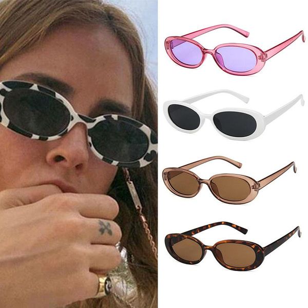sunglasses oval small frame cows stripes color european american fashion trend personality shade gafas de sol, White;black
sunglasses oval small frame cows stripes color european american fashion trend personality shade gafas de sol, White;black
