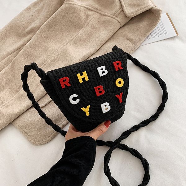 niche messenger design bag 2021 new woven fresh wild tide art girl bucket small one-shoulder twhkr