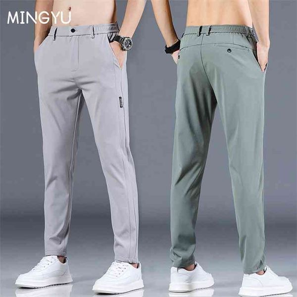 mingyu summer men's casual pants men trousers male pant slim fit work elastic waist green grey light thin cool 28-38 210715, Black
mingyu summer men's casual pants men trousers male pant slim fit work elastic waist green grey light thin cool 28-38 210715, Black