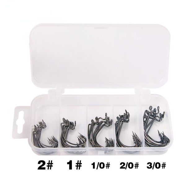 fishing hooks 51pcs/lot soft worm high carbon steel wide super lock fishhooks lure softjerk 2#-3/0# tackle boxed
fishing hooks 51pcs/lot soft worm high carbon steel wide super lock fishhooks lure softjerk 2#-3/0# tackle boxed