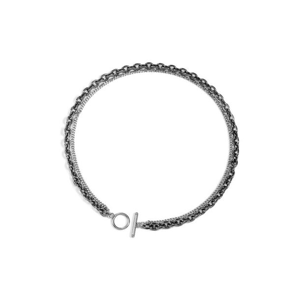 chains classic simple personality wild punk titanium steel retro word buckle necklace cuba hip hop trend street lovers gift jewelry, Silver
chains classic simple personality wild punk titanium steel retro word buckle necklace cuba hip hop trend street lovers gift jewelry, Silver