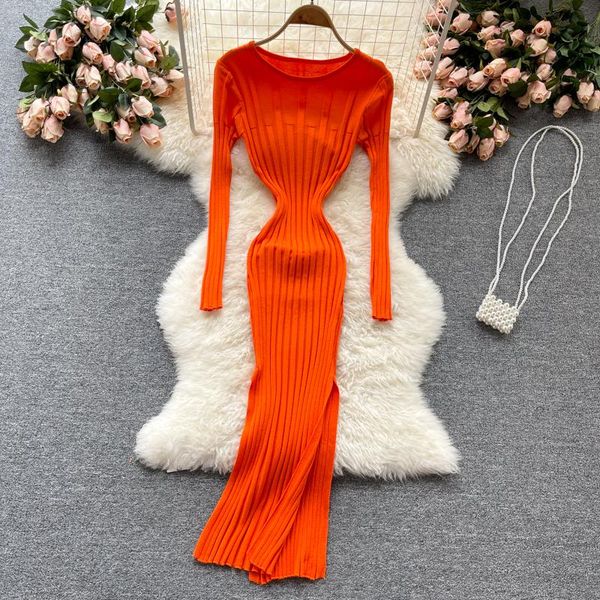 casual dresses teeuiear vintage slim autumn bodycon knitted sweater long dress winter party women elegant split tunic stretch, Black;gray
casual dresses teeuiear vintage slim autumn bodycon knitted sweater long dress winter party women elegant split tunic stretch, Black;gray