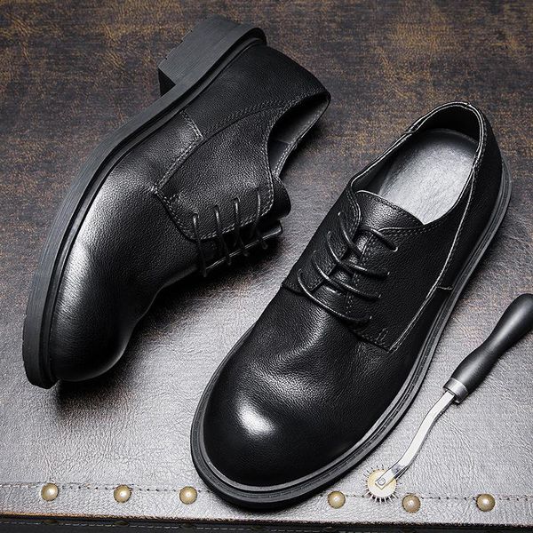 wholesale undertakes leather soft british datouxie joker men leisure shoes business soft-soled men's dress, Black
wholesale undertakes leather soft british datouxie joker men leisure shoes business soft-soled men's dress, Black
