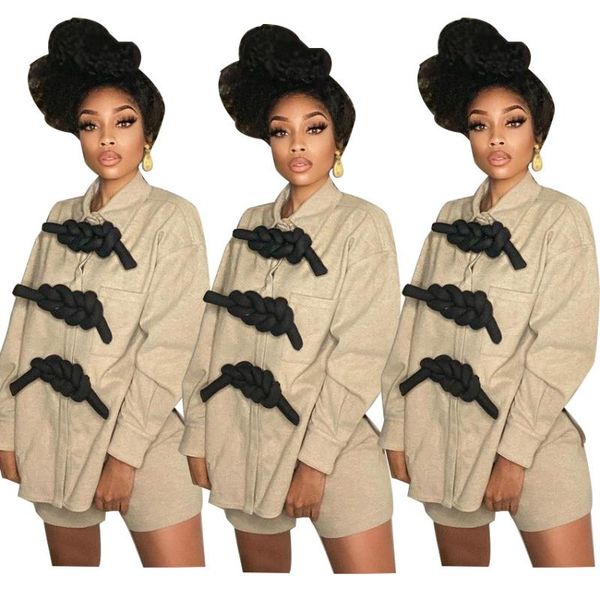 women's tracksuits casual women two piece short set 2021 autumn long sleeves stand neck with big buttons loose pants, Gray
women's tracksuits casual women two piece short set 2021 autumn long sleeves stand neck with big buttons loose pants, Gray