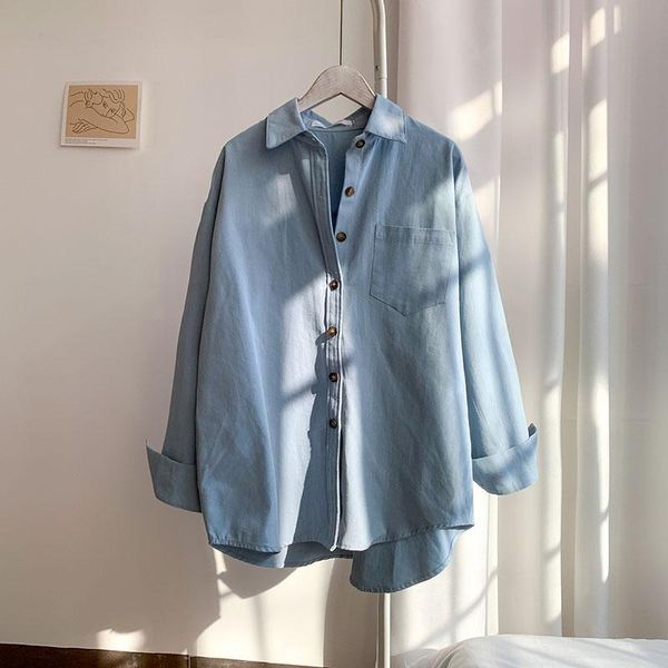women's blouses & shirts arrivals white loose shirt 2021autumn winter soft fabric long sleeve contton solid office lady and blue
women's blouses & shirts arrivals white loose shirt 2021autumn winter soft fabric long sleeve contton solid office lady and blue