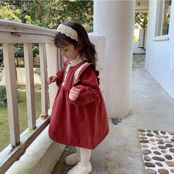 girl's dresses lace baby girls winter spring cotton warm jacket plus velvet dress long sleeve thicken formal kids outwear high quality, Red;yellow
girl's dresses lace baby girls winter spring cotton warm jacket plus velvet dress long sleeve thicken formal kids outwear high quality, Red;yellow