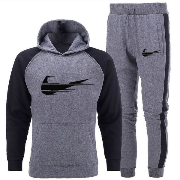 tracksuit men's set spring autumn sport suit male cotton thick hoodies+ pants warm sweatshirt sportswear plus size s-xxxl, Gray
tracksuit men's set spring autumn sport suit male cotton thick hoodies+ pants warm sweatshirt sportswear plus size s-xxxl, Gray