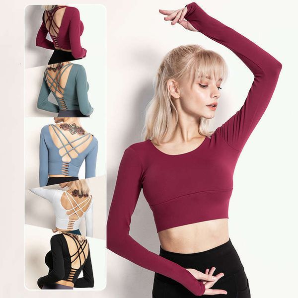 dry tracksuits quick women's yoga suit autumn running beauty back tight fit long sleeve with breast pad, Gray
dry tracksuits quick women's yoga suit autumn running beauty back tight fit long sleeve with breast pad, Gray