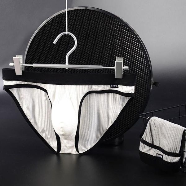 underpants soft comfortable letter low-waist modal u convex men thong briefs screw thread panties, Black;white
underpants soft comfortable letter low-waist modal u convex men thong briefs screw thread panties, Black;white