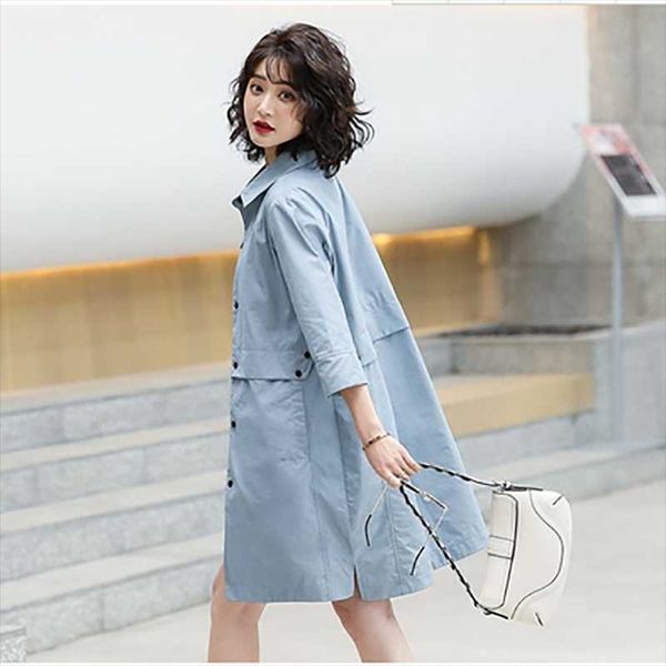 women's trench coats 2021 spring and summer loose thin section collar three-quarter sleeves single-layer shirt windbreaker mid-length j, Tan;black
women's trench coats 2021 spring and summer loose thin section collar three-quarter sleeves single-layer shirt windbreaker mid-length j, Tan;black