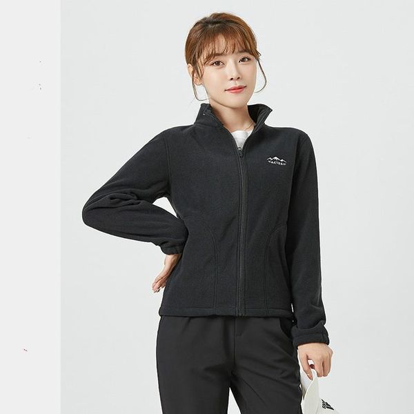 women's jackets womens fleece jacket double faced female standing collar sweater stormsuit inner tank outdoor sports top, Black;brown
women's jackets womens fleece jacket double faced female standing collar sweater stormsuit inner tank outdoor sports top, Black;brown