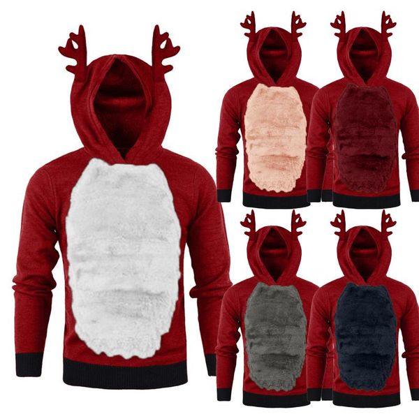 men's hoodies & sweatshirts man woman pullover christmas 3d ear hoodie comfortable fleece warm sweatshirt autumn winter red #t3g, Black
men's hoodies & sweatshirts man woman pullover christmas 3d ear hoodie comfortable fleece warm sweatshirt autumn winter red #t3g, Black