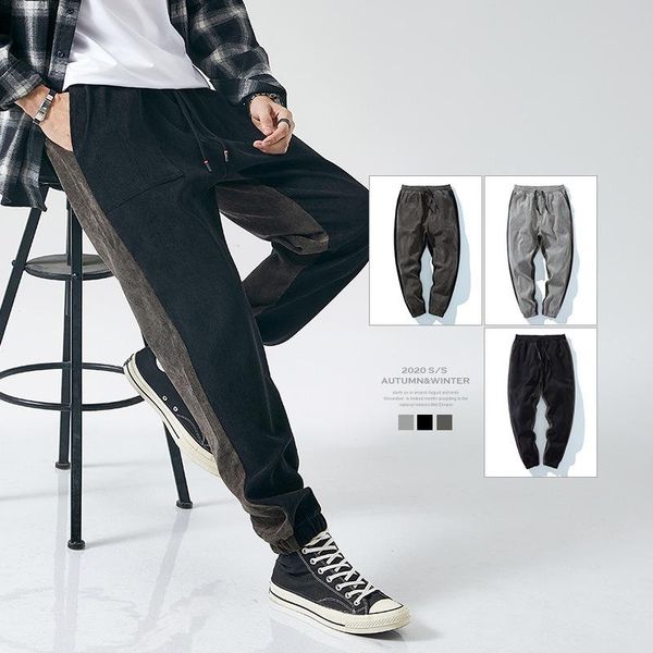 men's pants 2021 korean style of the trendy brand ins simple casual corduroy loose large size wild jeans, Black
men's pants 2021 korean style of the trendy brand ins simple casual corduroy loose large size wild jeans, Black