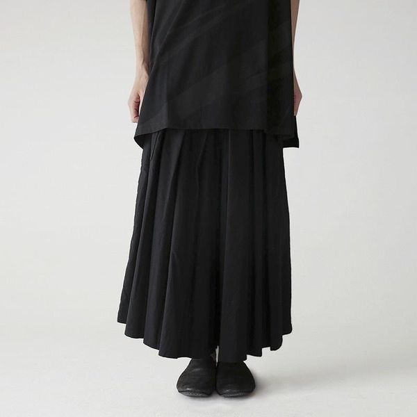 men's pants elastic high waist black bandage long wide leg trousers loose fit women fashion tide spring autumn
men's pants elastic high waist black bandage long wide leg trousers loose fit women fashion tide spring autumn