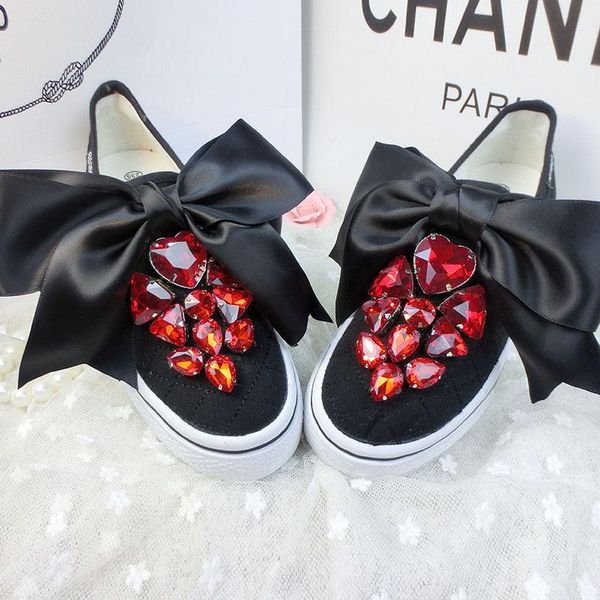 slippers crystal diamond canvas shoes women's platform single one pedal shoe 9i4z, Black
slippers crystal diamond canvas shoes women's platform single one pedal shoe 9i4z, Black