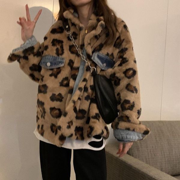 women's jackets thick jean jackets on both sides, women's cotton linen with a padded and loose korean leopard print 3ih8, Black;brown
women's jackets thick jean jackets on both sides, women's cotton linen with a padded and loose korean leopard print 3ih8, Black;brown