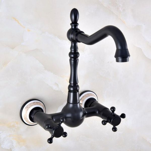 black oil rubbed bronze bathroom kitchen sink faucet mixer tap swivel spout wall mounted two handles mnf877 faucets
black oil rubbed bronze bathroom kitchen sink faucet mixer tap swivel spout wall mounted two handles mnf877 faucets
