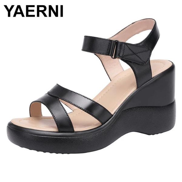 sandals yaernisoft bottom wedges heel women summer 2021 white high platform comfortabal open toe heels, Black
sandals yaernisoft bottom wedges heel women summer 2021 white high platform comfortabal open toe heels, Black