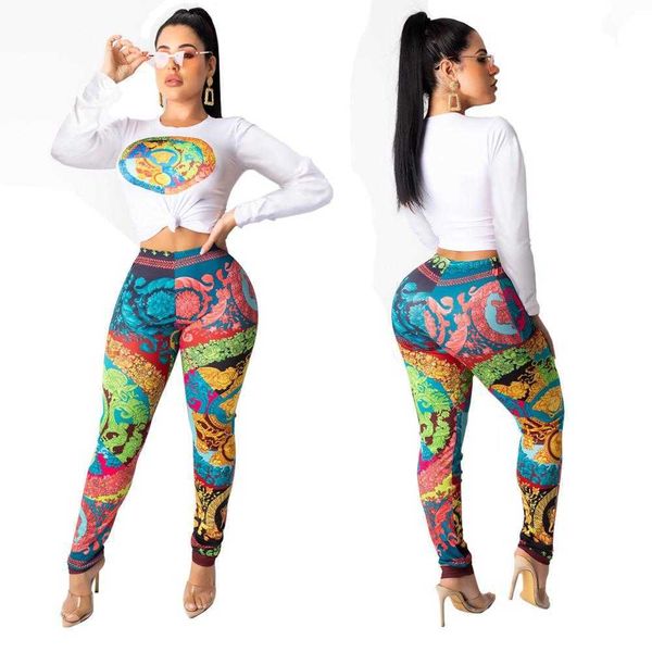 two piece set fashion tracksuits print casual long sleeve pants pencil elastic 2 210930, White
two piece set fashion tracksuits print casual long sleeve pants pencil elastic 2 210930, White