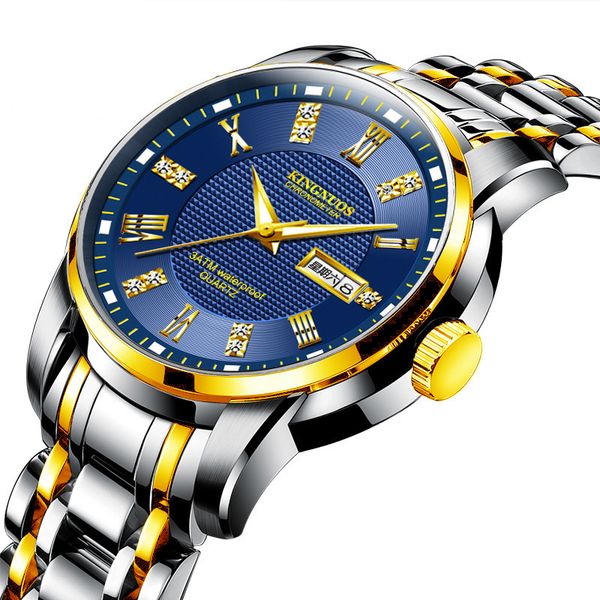 brand luxury watches classic fashion watch designer watch kingnuos men's double calendar waterproof luminous steel band, Slivery;brown
brand luxury watches classic fashion watch designer watch kingnuos men's double calendar waterproof luminous steel band, Slivery;brown