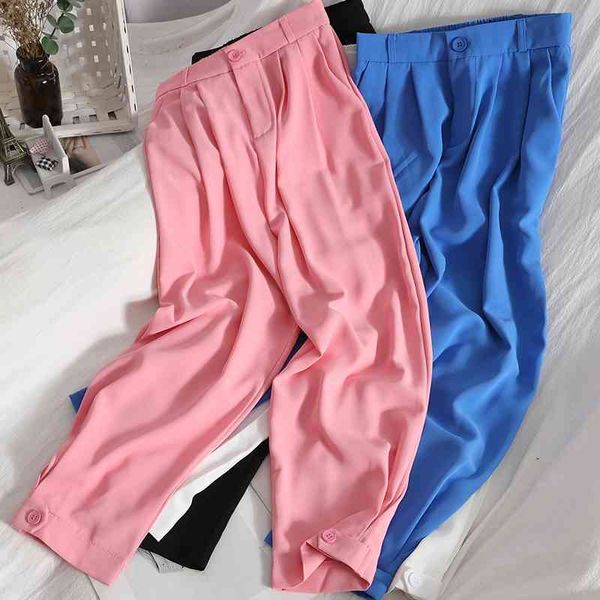 women's pants & capris temperament suit trousers pure color casual straight-leg trouser thin waisted summer high-waist pants for w, Black;white
women's pants & capris temperament suit trousers pure color casual straight-leg trouser thin waisted summer high-waist pants for w, Black;white
