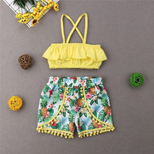 summer 2 pieces toddler little girls clothes set straps t shirt floral printed shorts outfits suit 1 7 year, White
summer 2 pieces toddler little girls clothes set straps t shirt floral printed shorts outfits suit 1 7 year, White