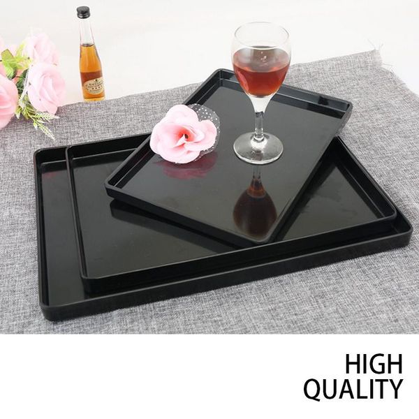 kitchen storage & organization wood grain smooth continental anti-slip black and white rectangular plastic plate beverage family service tra
kitchen storage & organization wood grain smooth continental anti-slip black and white rectangular plastic plate beverage family service tra