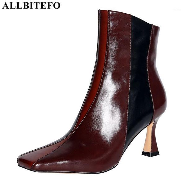 boots allbitefo natural genuine leather women fashion high heel shoes heels ankle women's motocycle1, Black
boots allbitefo natural genuine leather women fashion high heel shoes heels ankle women's motocycle1, Black