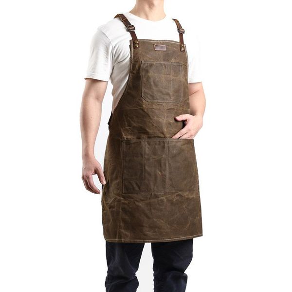 aprons tool apron oil wax canvas with leather gardening barbecue barber carpenter painter repairman's clothes
aprons tool apron oil wax canvas with leather gardening barbecue barber carpenter painter repairman's clothes