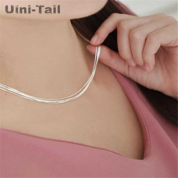 designer necklace korean version of the 925 sterling silver superfine multi-layer snake bone nude female bamboo clavicle chain
designer necklace korean version of the 925 sterling silver superfine multi-layer snake bone nude female bamboo clavicle chain
