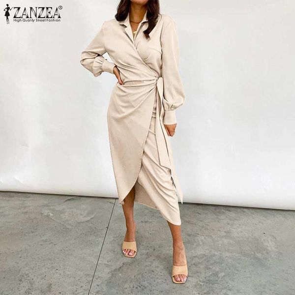 casual dresses women causal ol party puff sleeve fashion satin midi vestido lapel drawstring robe zanzea 2021 autumn elegant dress, Black;gray
casual dresses women causal ol party puff sleeve fashion satin midi vestido lapel drawstring robe zanzea 2021 autumn elegant dress, Black;gray