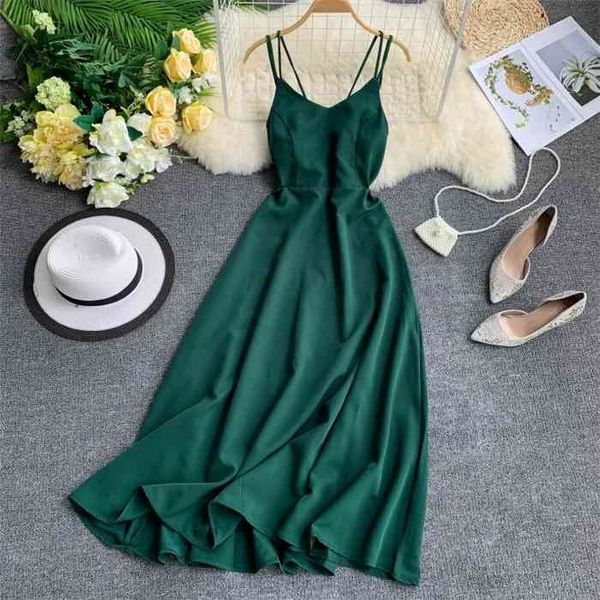 ftlzz vintage sleeveless women dress summer backless long dress female elegant red beach party dress, Black;gray
ftlzz vintage sleeveless women dress summer backless long dress female elegant red beach party dress, Black;gray