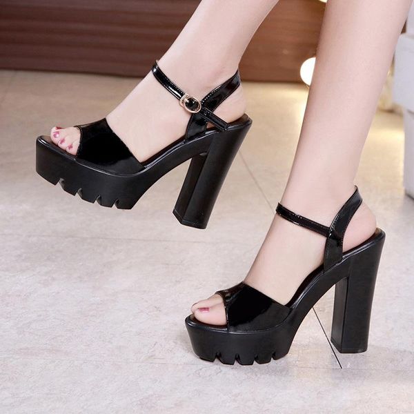 sandals block heel platfom shoes women summer 2021 wedding patent leather high heels ladies office shoe 41 42 43, Black
sandals block heel platfom shoes women summer 2021 wedding patent leather high heels ladies office shoe 41 42 43, Black