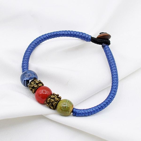 charm bracelets retro national storm, fresh student gift of simia primary school, literary and artistic hand decoration, ceramic woven brace, Golden;silver 
charm bracelets retro national storm, fresh student gift of simia primary school, literary and artistic hand decoration, ceramic woven brace, Golden;silver