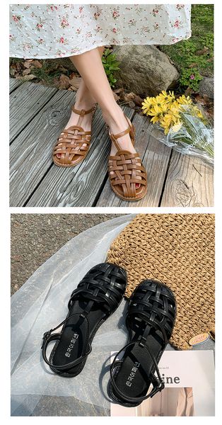 women flats sandals 2021 summer casual cross weaving closed round toe leather shoes vintage fashion brown female casual shoestu6ujfcg7i, Black
women flats sandals 2021 summer casual cross weaving closed round toe leather shoes vintage fashion brown female casual shoestu6ujfcg7i, Black
