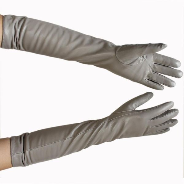 five fingers gloves bickmods women' long color leather fashionable straight style velvet lining to keep warm in winter, Blue;gray
five fingers gloves bickmods women' long color leather fashionable straight style velvet lining to keep warm in winter, Blue;gray