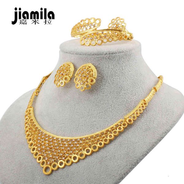 jewelry set jamila dubai 24k gold plated bridal set women's necklace ring earring bracelet four piece, Slivery;golden
jewelry set jamila dubai 24k gold plated bridal set women's necklace ring earring bracelet four piece, Slivery;golden