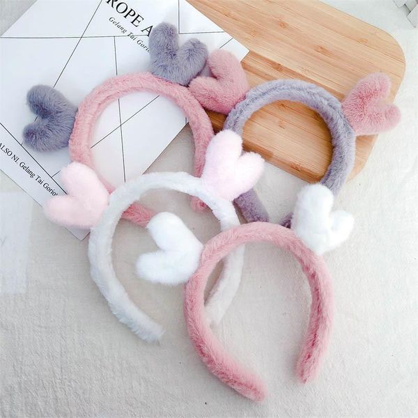 hair accessories cartoon plush hoop loving antler headband non-slip soft hit color women girls wash face, Slivery;white
hair accessories cartoon plush hoop loving antler headband non-slip soft hit color women girls wash face, Slivery;white